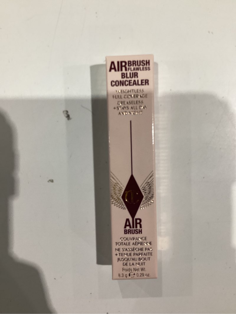 Condition photo showing New/Like New for Charlotte Tilbury AIRbrush Flawless Blur Concealer - Longwear Concealer for Dark Circles, Blemishes, Redness & More - Hydrating, Crease-Proof & Full Coverage with a Natural Matte Finish 07.5 Medium - Medium with neutral warm undertones