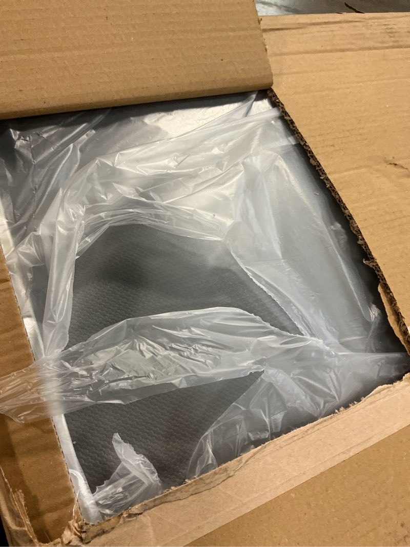Condition photo showing Good Condition for m&t displays snap poster frame silver 1.25" aluminum profile front loading wall mounting photo picture document certificate sign holder mitered corner anti glare cover (silver, 27x41 in) silver 27x41 in