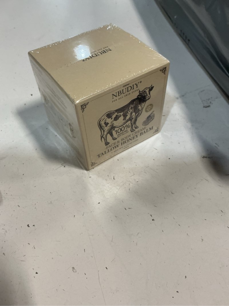 Condition photo showing New/Like New for beef tallow for skin, tallow and honey balm, tallow face moisturizer, grass fed beef tallow for face - sensitive dry skin repair, deeply nourishing, fragrance free, floral mist