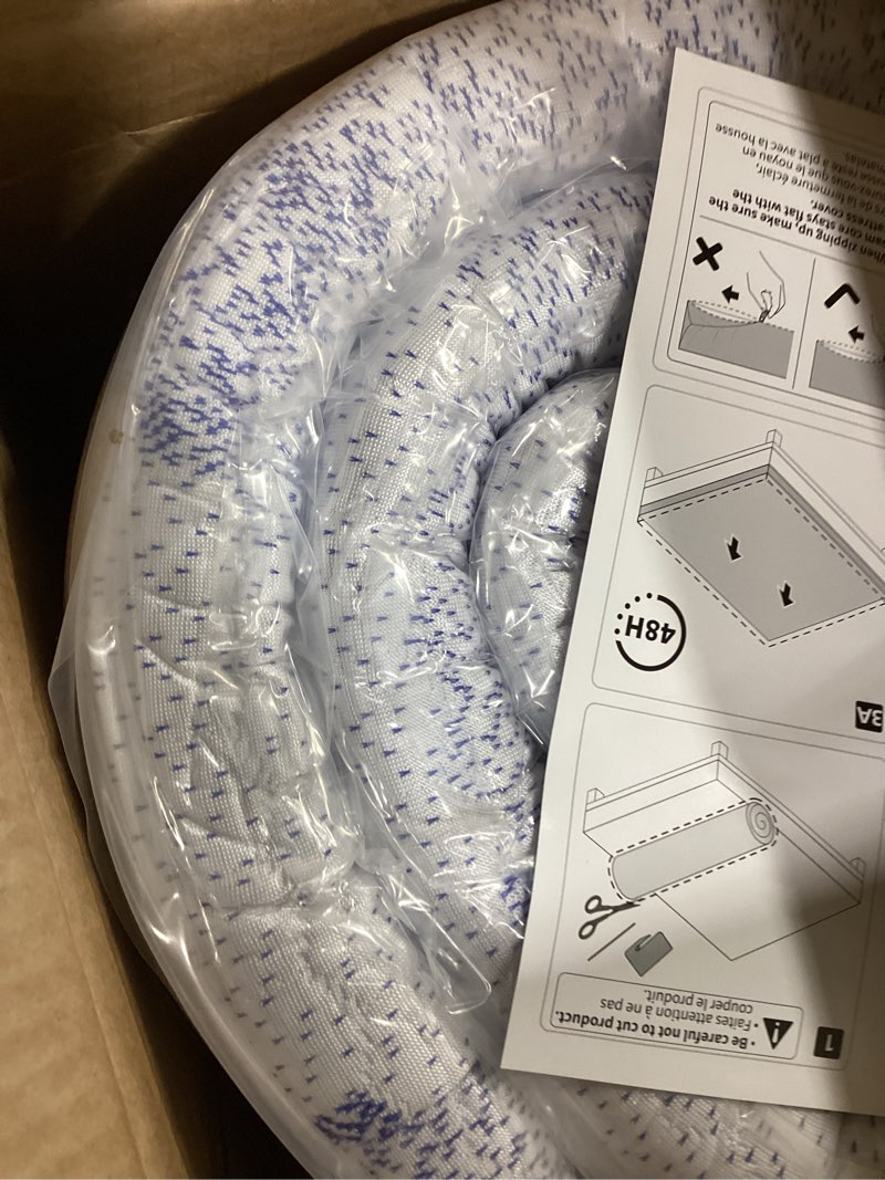 Condition photo showing New/Like New for perlecare firm mattress topper full- 3 inch memory foam bed topper for pressure relief, mattress pad with cooling bamboo cover, removable & washable & non-slip, certipur-us & oeko-tex certified