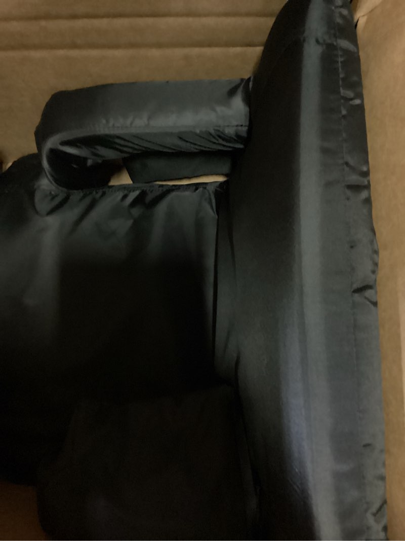 Condition photo showing Good Condition for stadium seats for bleachers-3 heat settings backrest&seat cushion with support, portable folding stadium chair with 6 reclining, storage cup holder for football games/camping/concerts (heated, black) black heated
