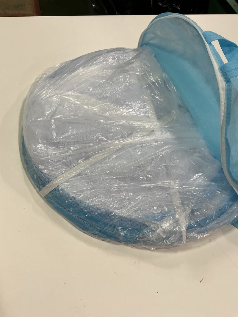 Condition photo showing Good Condition for AMMER Pop-Up Mosquito Net Tent for Beds Portable Folding Design with Net Bottom for Baby Adults Trip (79 x71x59 inch) Light Blue
