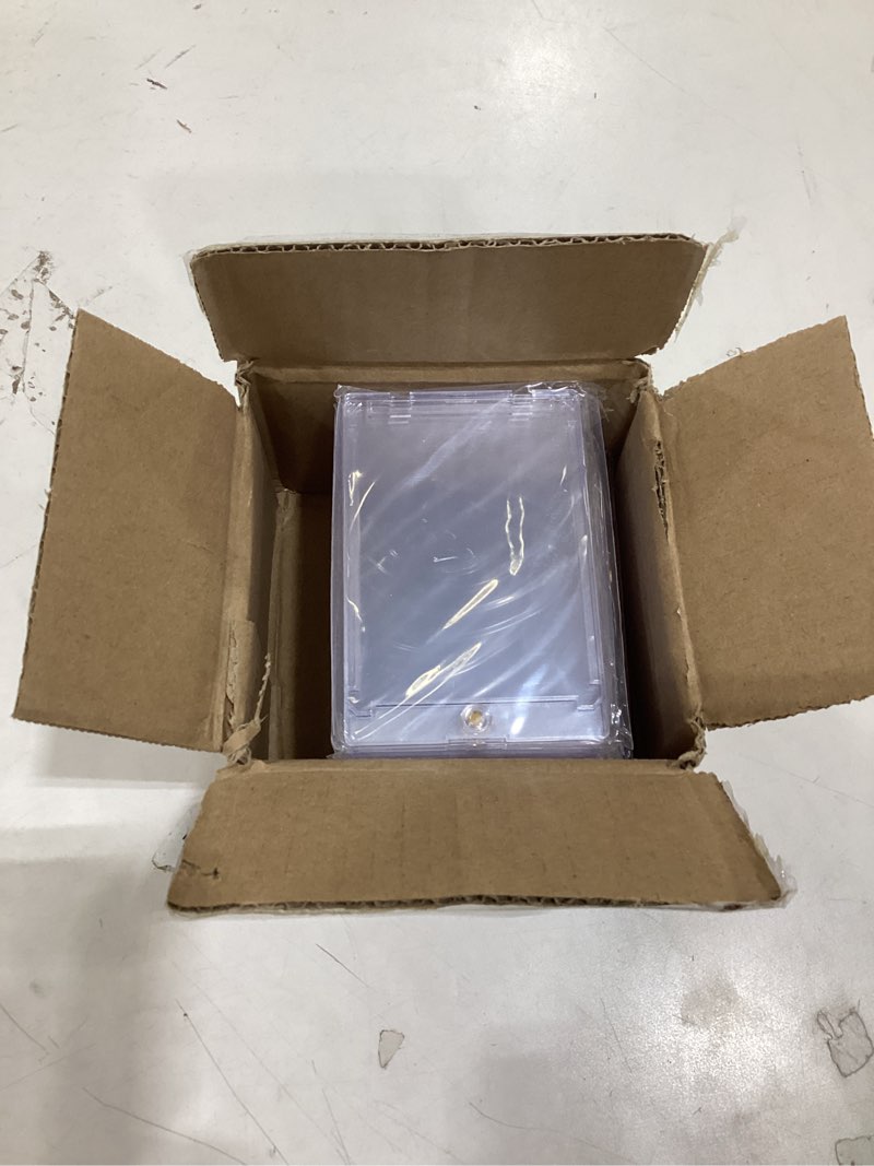 SAMYUCHO 25ct Magnetic Card Holder, 35pt One Card Touch Holders for Trading Cards, U-V Protection Ca