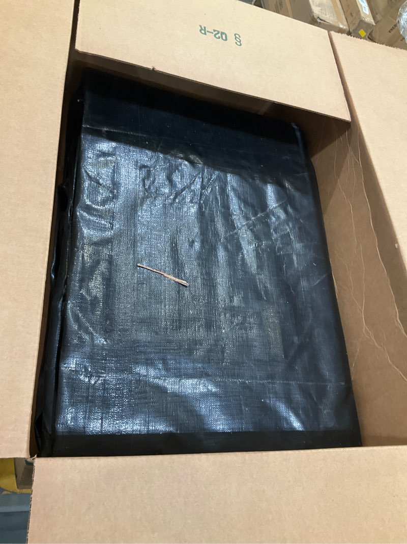 Condition photo showing Good Condition for guard shield extreme heavy duty black poly tarp 12x20 feet cover waterproof tarps 20mil thick uv and tear resistant tarpaulin black 12x20
