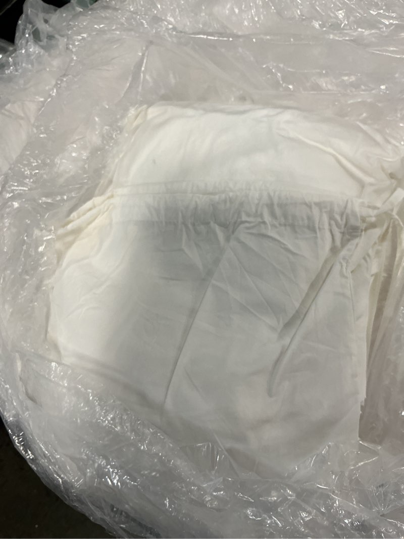 Condition photo showing Good Condition for classic organic percale fitted sheet set, cal king, white