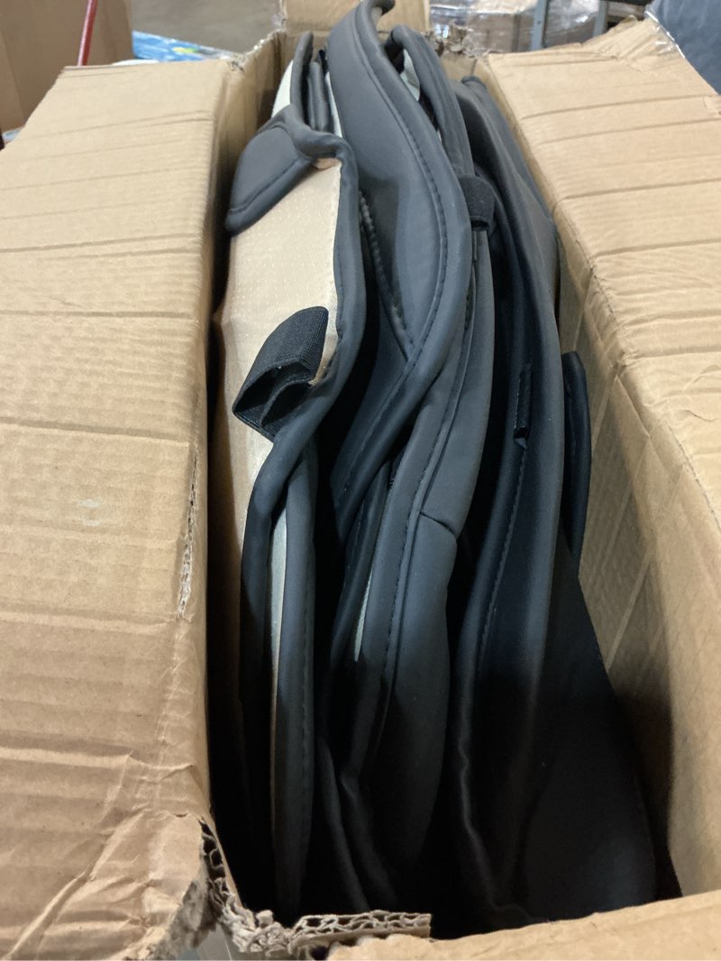 Condition photo showing Good Condition for mingbron black car seat cover with lumbar support, car seat protector waterproof, nappa leather car seat cushion, car seat covers front seats and back fit for most cars black 2 full set