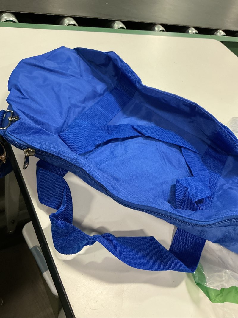 Vorspack Small Duffel Bag 20 Inches Foldable Lightweight Gym Bag with Inner Pocket for Travel Sports - Blue