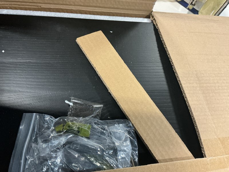 Condition photo showing As Is for TIRYIUOU Gas Stove Top Cover: Wooden 30 * 22 Inches Electric Stovetop Covers, Noodle Board with Handles, Wood RV Cutting Board for Kitchen Counter Pine-Black