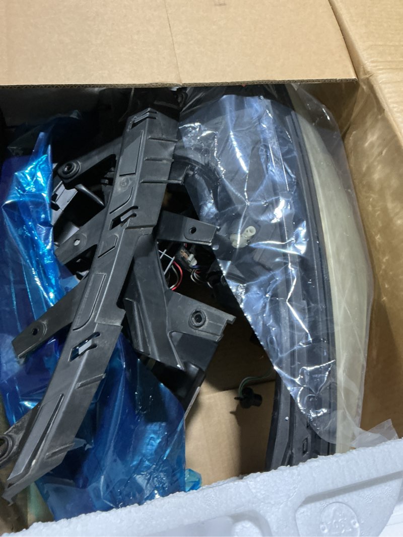 Condition photo showing As Is for 2013 2014 2015 chevy malibu headlight assembly headlights for 2016 malibu limited headlamp black housing amber reflector replacement left and right?w/o bulbs? chrome housing oe replacement