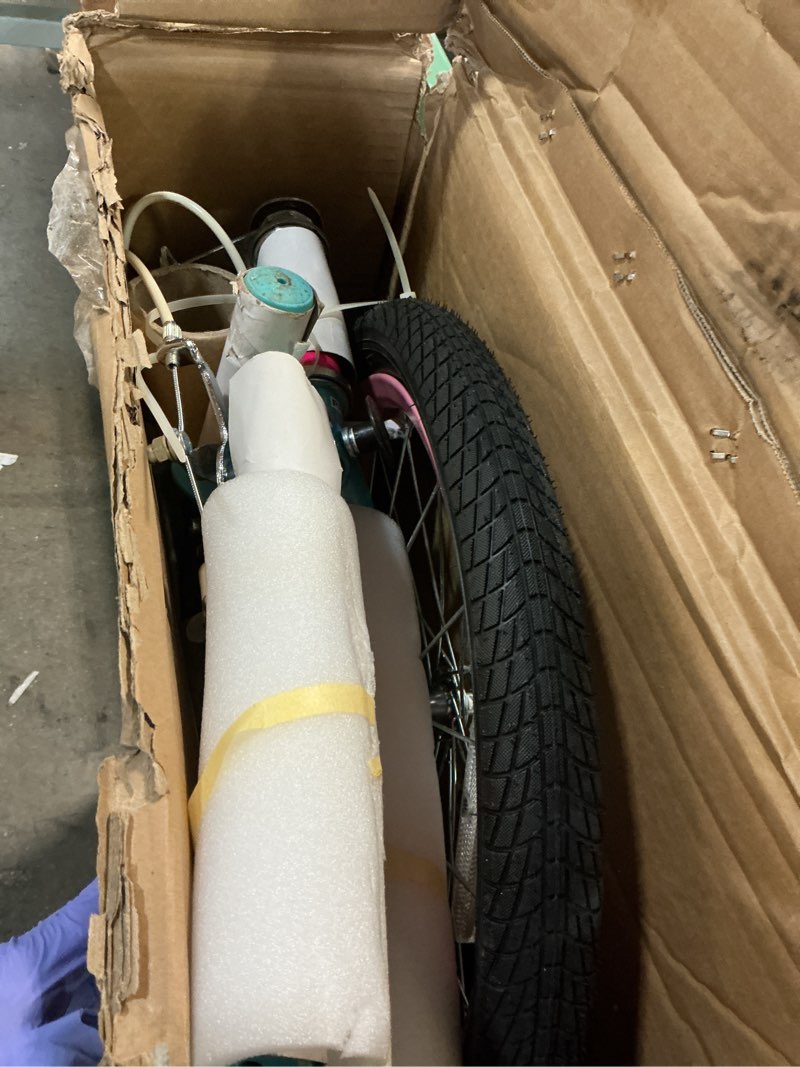 Condition photo showing Good Condition for Schwinn Elm and Koen Bike or Balance Bike, 12-18 Inch Bike for Kids Ages 2-13, Black, Blue, Red, Teal, Pink or Purple, SmartStart Ergonomic Design, Adjustable Seat Grows with Child, Training Bicycle Pink 18-Inch Wheels Elm Basket