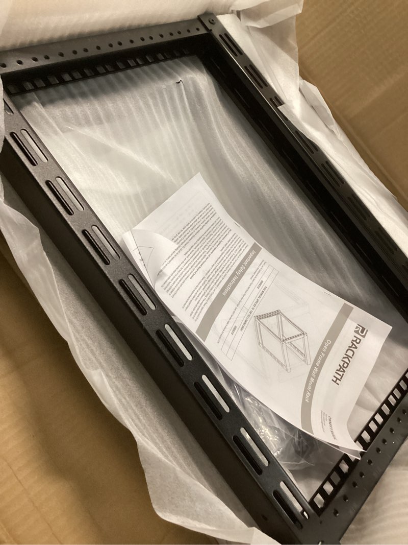 Condition photo showing Good Condition for RackPath 6U Wall Mount Rack Open Frame 19in Server Equipment Rack Heavy Duty - 17in Depth