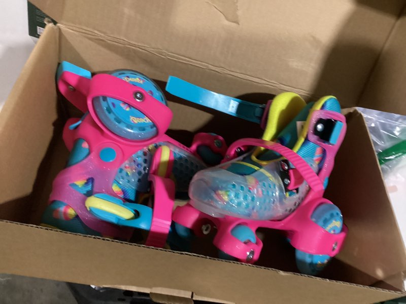 Fun Roll Beginner Roller Skates by Roller Derby, Adjustable Sizing, Skates for Kids, Toddlers, Boys,