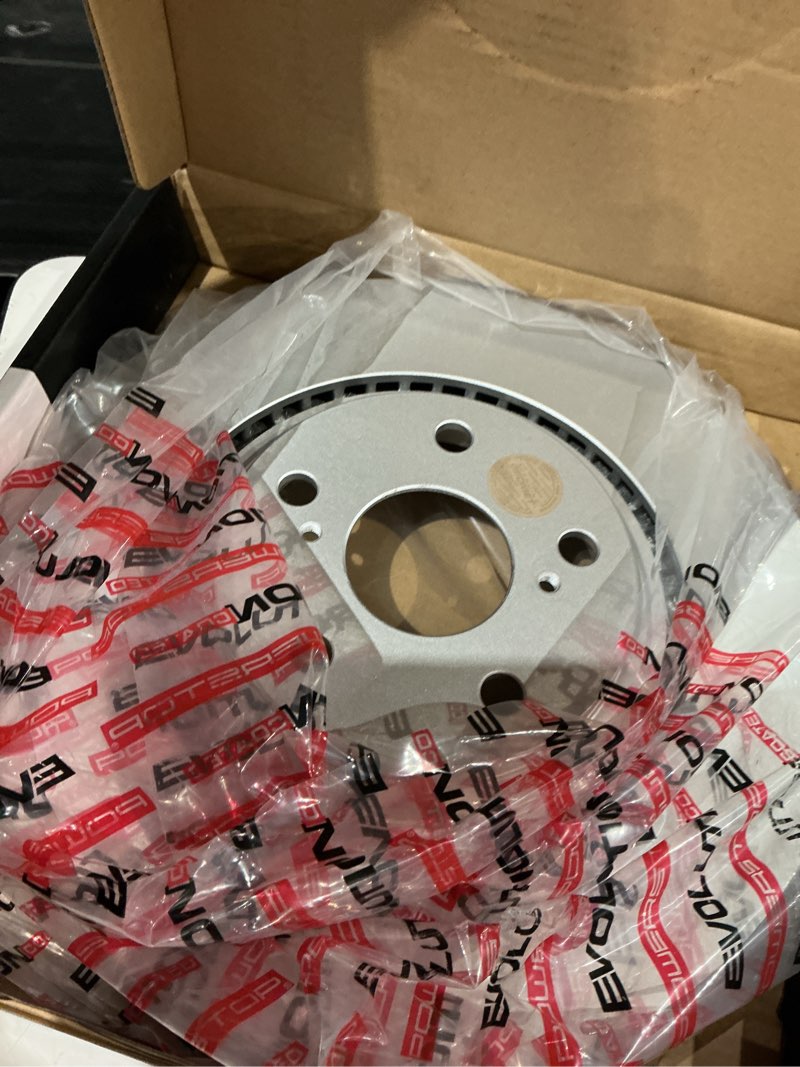 Condition photo showing Good Condition for powerstop fully coated front brake rotor for lexus nx200t 2015-17 |nx300 2018-21 |nx300h 2015-21 |rx350 2010-15 |rx450h 2010-15 |highlander 2008-19 - fully coated disc rotor upgrade, jbr1310evc