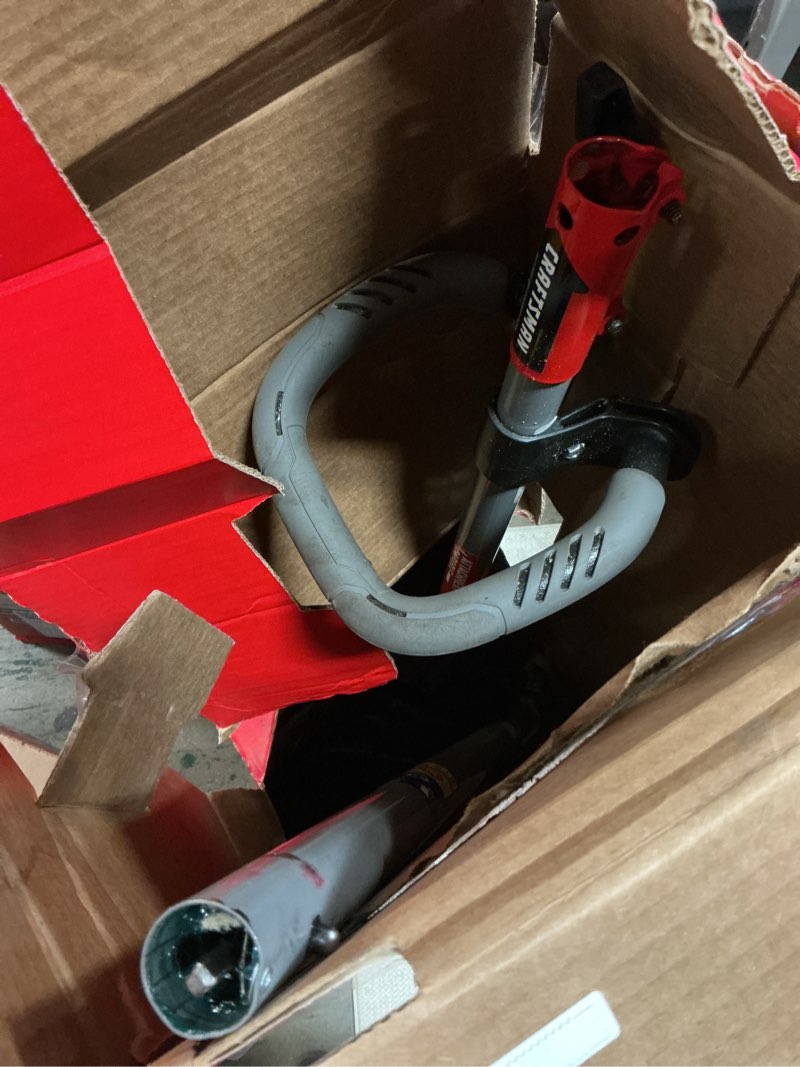 Condition photo showing As Is for craftsman ws2200 25-cc 2-cycle 17-in straight shaft attachment capable gas string trimmer