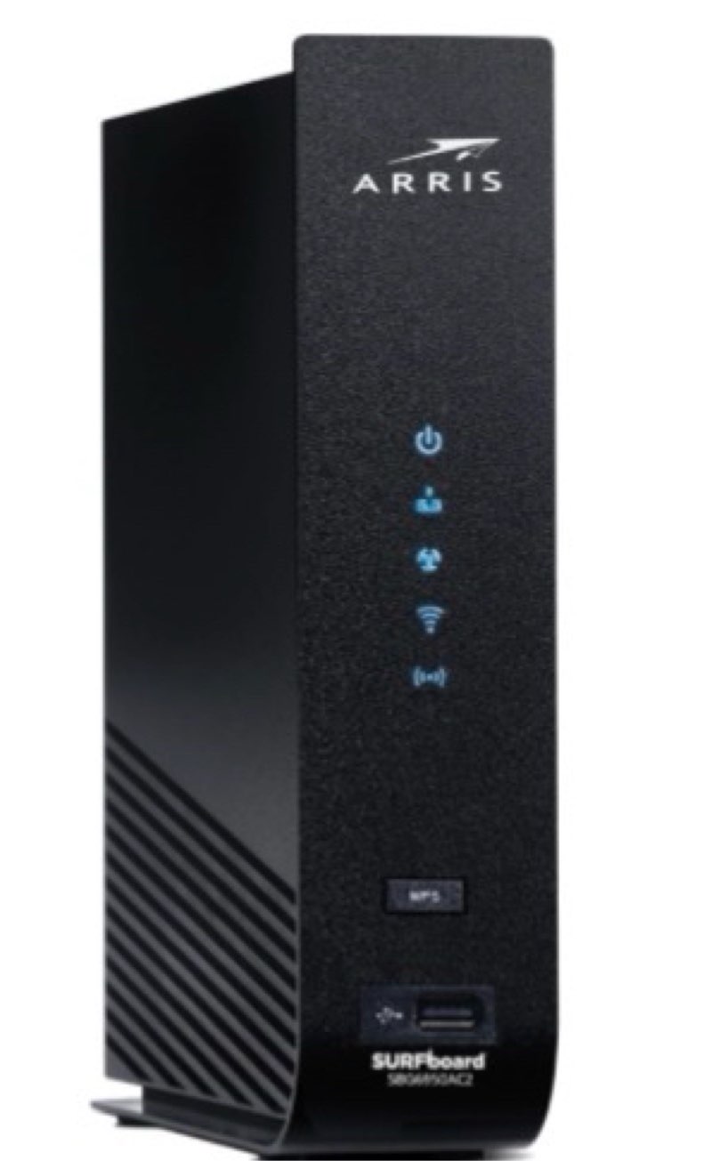 ARRIS SURFboard (16x4) Docsis 3.0 Cable Modem Plus AC1900 Dual Band Wi-Fi Router, Certified for Xfin