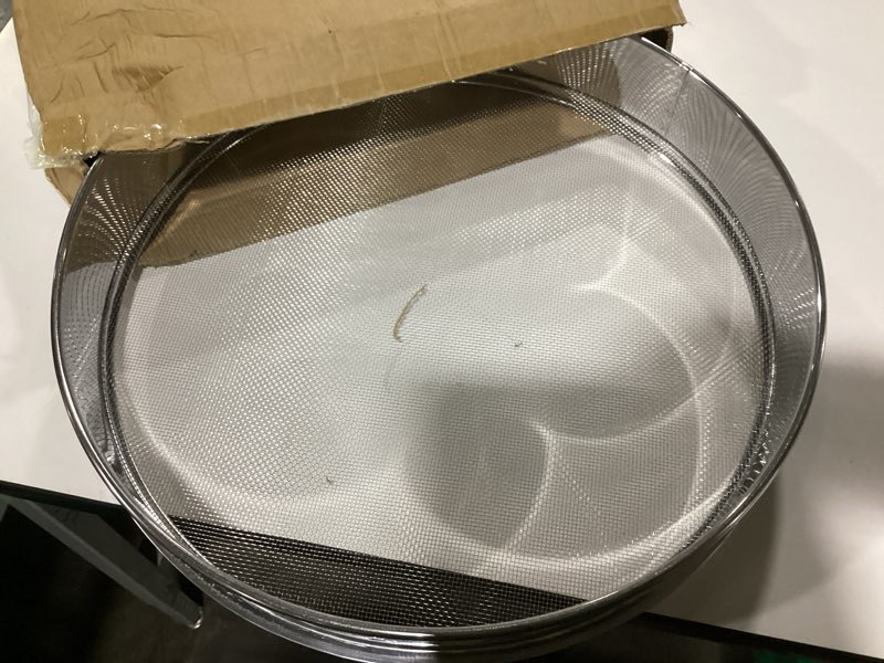 Condition photo showing Good Condition for Vibrating Sifter Mesh Screen Stainless Steel Vibrating Sieve Mesh Screen 40 Mesh for Dia 19.6"Automatic Powder Sifter Machine