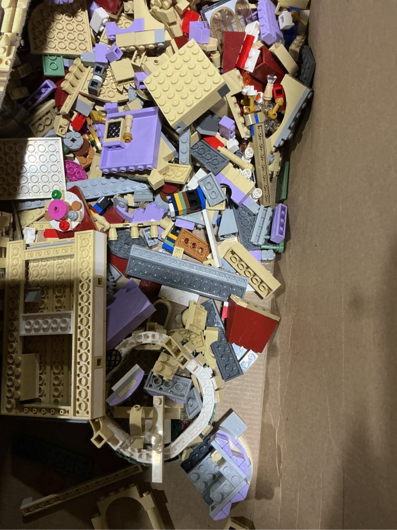 Condition photo showing As Is for (Incomplete)LEGO Disney Princess Beauty and The Beast Castle Building Set - Room Decor for Women & Men, Ages 18+ - Model Building Kit for Adults - Book Shelf Display - Gift for Disney Fans - 43263