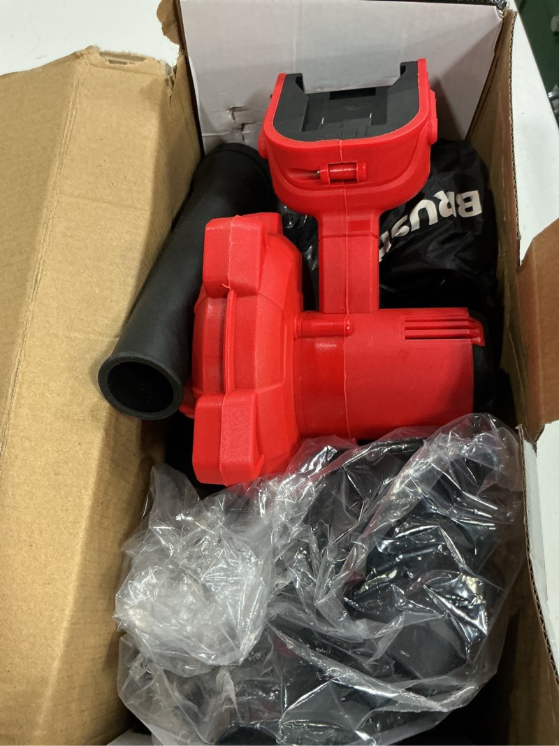 Condition photo showing Good Condition for cordless leaf blower for milwaukee m18 battery,electric jobsite air blower with brushless motor,6 variable speed up to 180mph,2-in-1 handle electric blower and vacuum cleaner(battery not included)