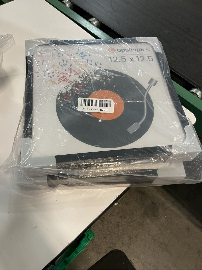 Condition photo showing Good Condition for upsimples 12.5x12.5 record frame, vinyl frames for 12inch album cover, wall display for home decor, black, 6 pack