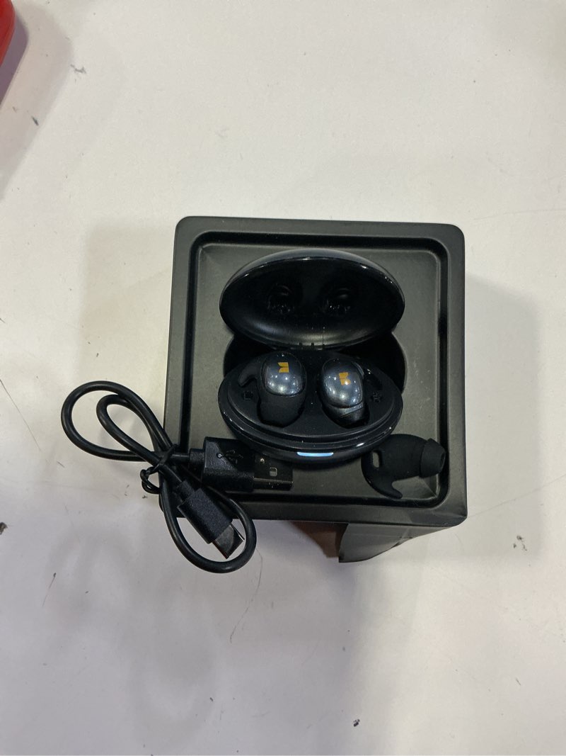Condition photo showing Good Condition for monster sleep ear100 ear buds, sleep headphones with stereo sound, design for side sleeper, 32h playtime, bluetooth 6.0, enc noise cancelling, ipx6 waterproof mini earbuds, black