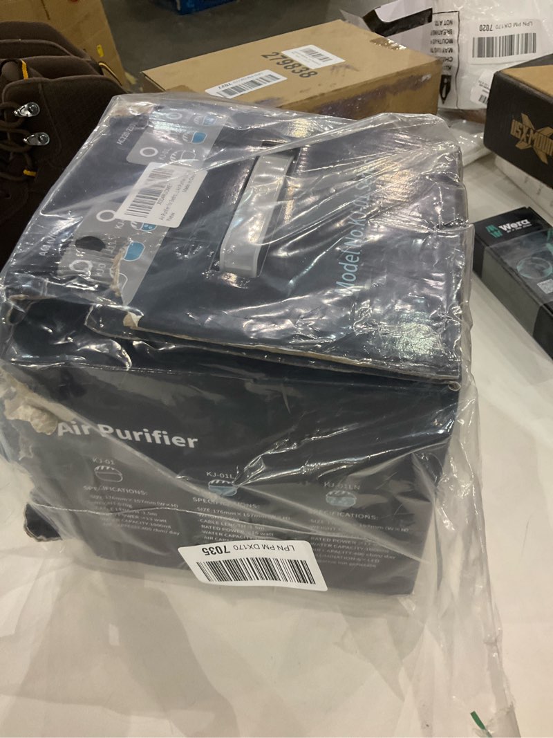 Condition photo showing As Is for Air purifer, white