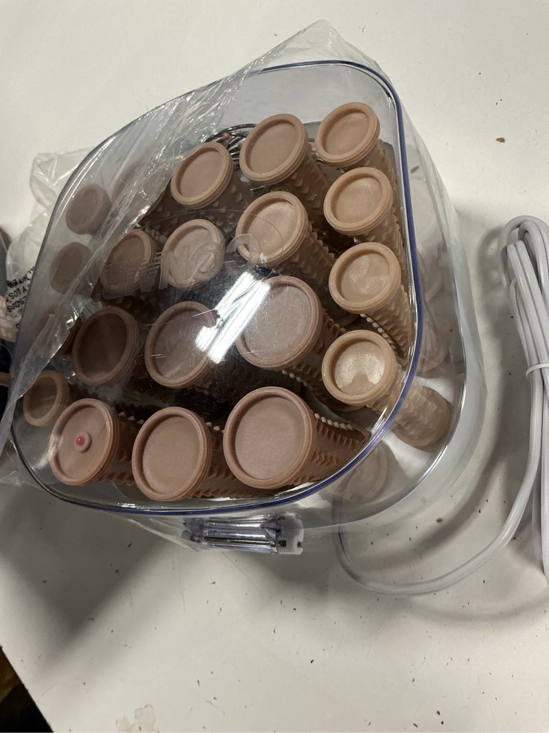 Condition photo showing Good Condition for therwen 18 pcs thermal hair roller for women with long hair,terracotta