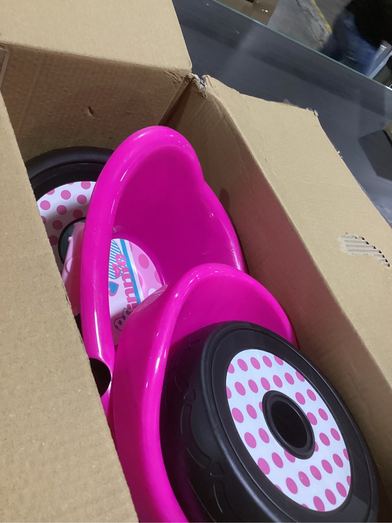 Condition photo showing Good Condition for huffy disney minnie mouse girl's trike, ideal for ages 3+, minnie mouse graphics, pink handlebar bow basket, storage bins for snacks or toys, sturdy and durable, safe for toddlers