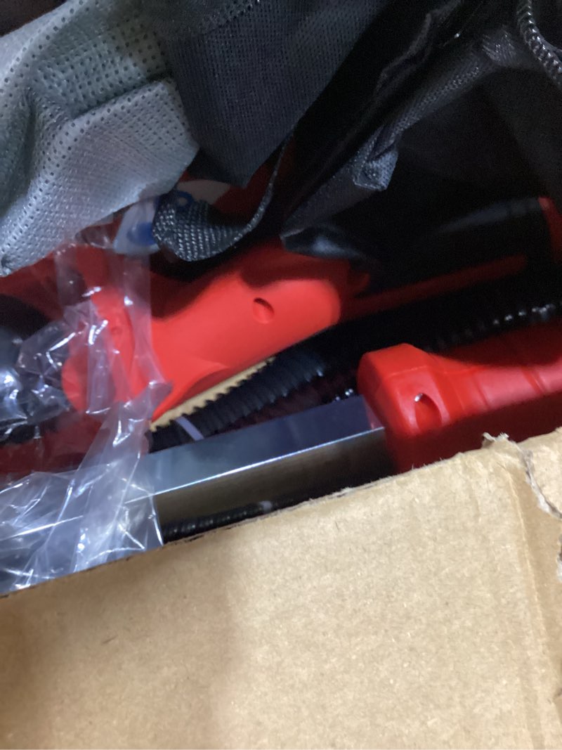 Condition photo showing New/Like New for Drywall Sander, 2025 Upgraded 8-Amp Popcorn Ceiling Removal Tool with 7 Variable Speed 800-1800RPM, Drywall Sander with Vacuum Dust Collector with Extendable Handle, LED Light, 12pcs Sanding Discs,Red