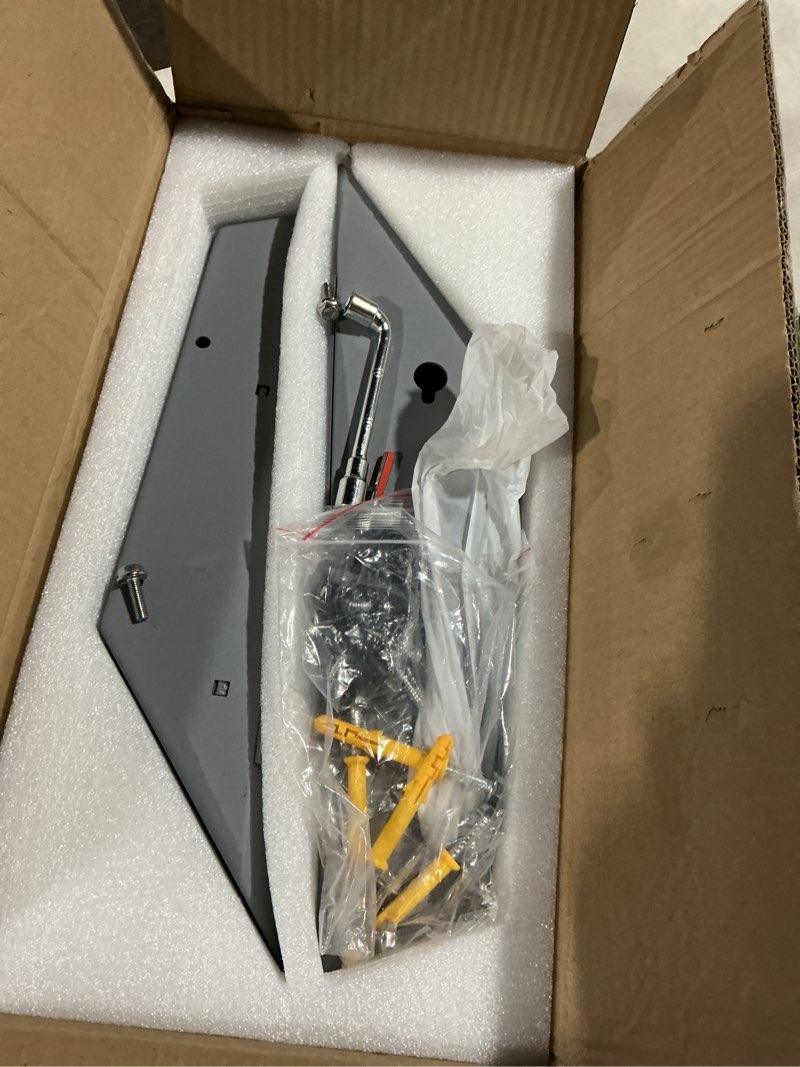 Condition photo showing As Is for roof wedge mount kit for starlink performance gen 3 flat dishy, fits rv, boat, wood, metal, plastic or slotted vehicle rails