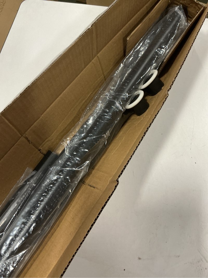 Condition photo showing New/Like New for Tension Curtain Rod 122 to 162 Inches (10.2 to 13.5 ft), 1.26" Diameter Spring Adjustable Heavy Duty Long Large Curtains Pole for Windows Door Bathroom Patio Outdoor No Drilling, Black