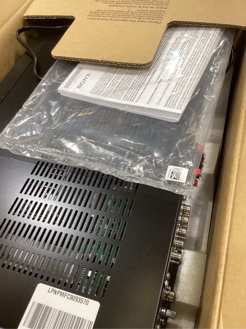 Condition photo showing As Is for Sony STRDH190 2-ch Home Stereo Receiver with Phono Inputs & Bluetooth Black Stereo Receiver Receiver