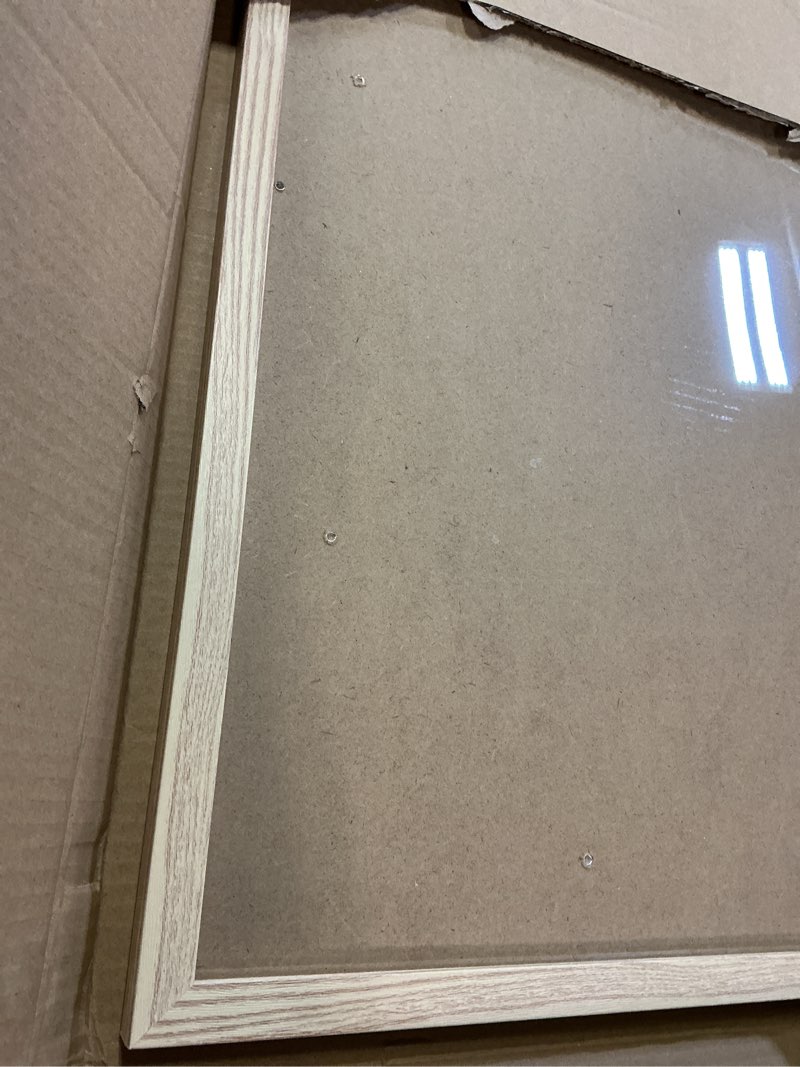 Condition photo showing Good Condition for upsimples 24x36 Poster Frame, Display Pictures 20x30 with Mat or 24x36 Without Mat, Wall Hanging Picture Frame, Natural, 1 Pack Natural 24x36