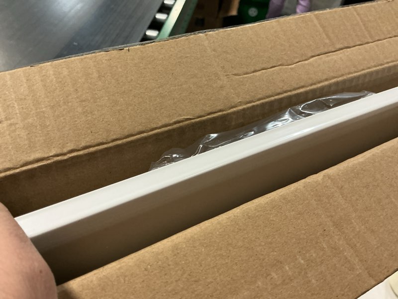 Condition photo showing As Is for Pull out Cabinet Organizer Fixed with Adhesive Nano Film,Heavy Duty Slide out Pantry Shelves Drawer Storage,Sliding Mesh Cabinet Basket with Handle for Kitchen, Bathroom,Home, 15.8"W X 21"D X6.2"H White (1PC) 15.8"Wide-21"Deep