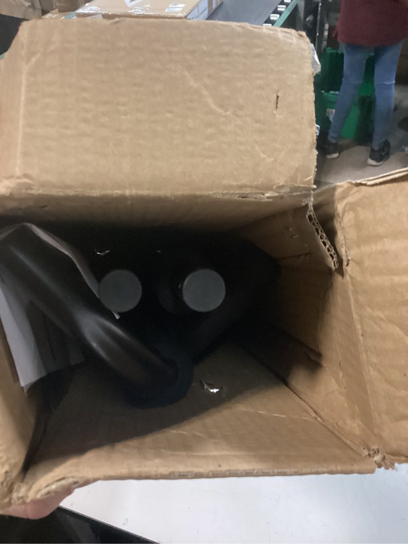 Condition photo showing As Is for pyle multi-guitar stand 7 slot display rack - universal framework designed for electric, acoustic, bass guitars & cases - foldable, portable, and protective with no-slip non-scratch padding - black 7 stand