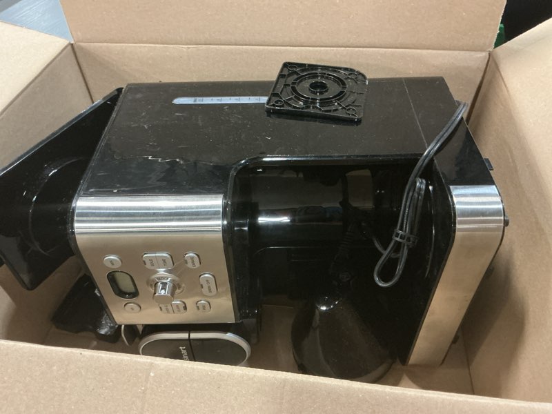 Condition photo showing As Is for Cuisinart Coffee Center 10-Cup Thermal Carafe Drip Coffee Maker and Single-Serve Brewer with Over Ice Function, Fully Automatic Coffeemaker, Compatible with Single-Cup Pods, Black/Stainless, SS-21NAS