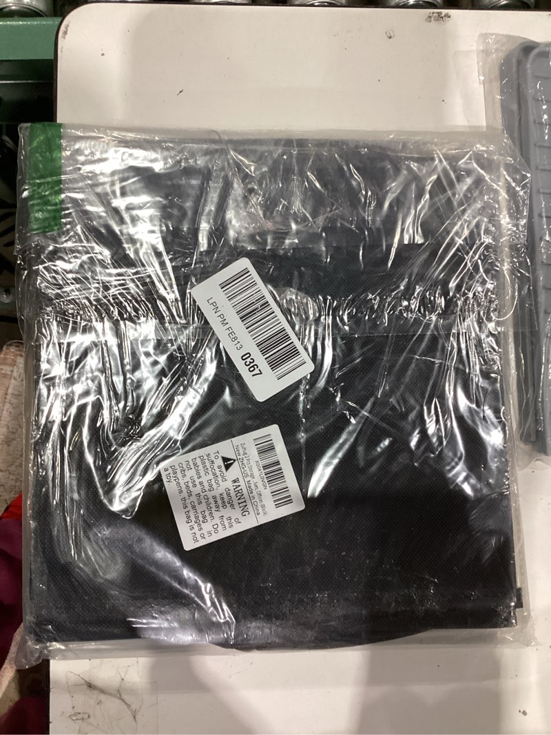 Condition photo showing New/Like New for 2 Pcs Storage Cubes, 10.5 Inch Collapsible Storage Bins, Fabric Foldable Bins for Organization, Durable Storage Bins for Closet, Shelves, Offices (Black) 2 Black