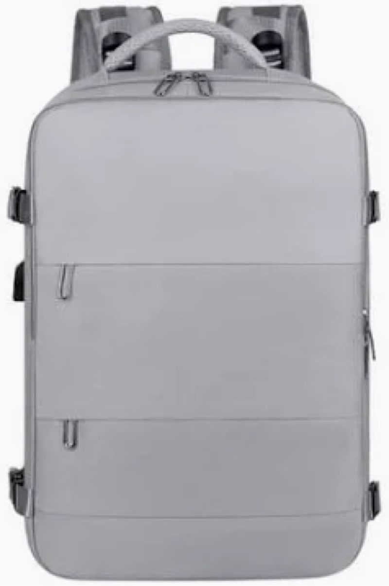 Coowoz Large Travel Backpack For Women Men, Flight Approved, Waterproof Outdoor Sports Rucksack, Casual Daypack, Inch Laptop Shoes, Grey