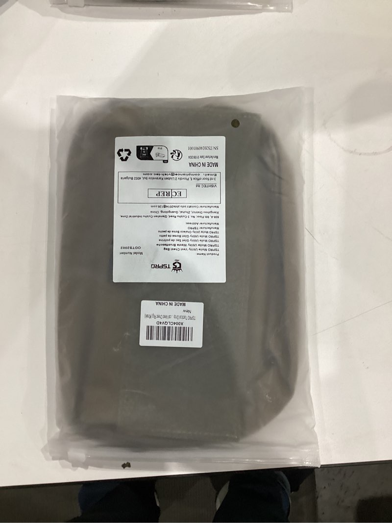 Condition photo showing New/Like New for TSPRO Tactical MOLLE Drop Dangler Pouch - Admin & Tool Organizer with Hook & Loop Panel, Fits Vests, Bags, Tactical Gear