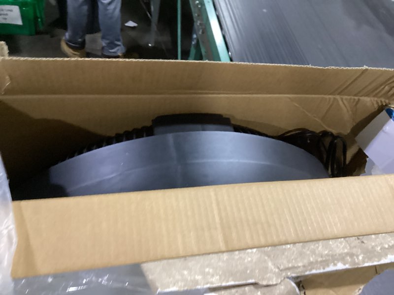Condition photo showing Good Condition for utilitech 20-in 120-volt 3-speed high velocity indoor black floor fan