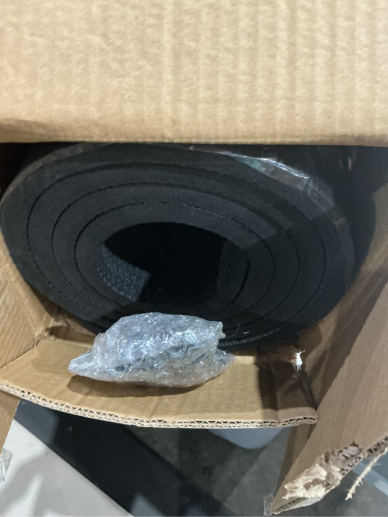 Condition photo showing Good Condition for hatha yoga extra thick tpe yoga mat - 72"x 32" thickness 1/2 inch -eco friendly sgs certified - with high density anti-tear exercise bolster for home gym travel & floor outside black