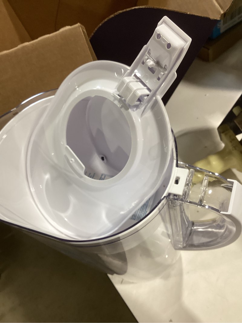 Condition photo showing As Is for brita large water filter pitcher for tap and drinking water, includes 1 standard filter, bpa-free, lasts two months, 10-cup capacity, bright white standard white
