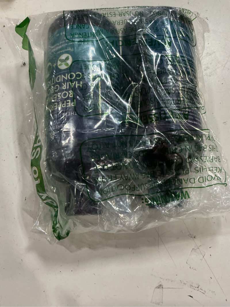 Condition photo showing Good Condition for first botany, peppermint rosemary hair regrowth and anti hair loss shampoo and conditioner set - daily hydrating, detoxifying, volumizing shampoo and fights dandruff for men and women 16 fl oz x 2
