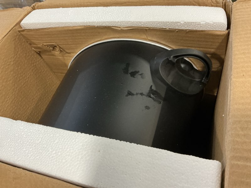 Condition photo showing As Is for Hamilton Beach 6 Quart Set & Forget Programmable Slow Cooker with Defrost Function, Flexible Programming With Adjustable Countdown Timer, Dishwasher Safe Crock and Lid, Black (33765)