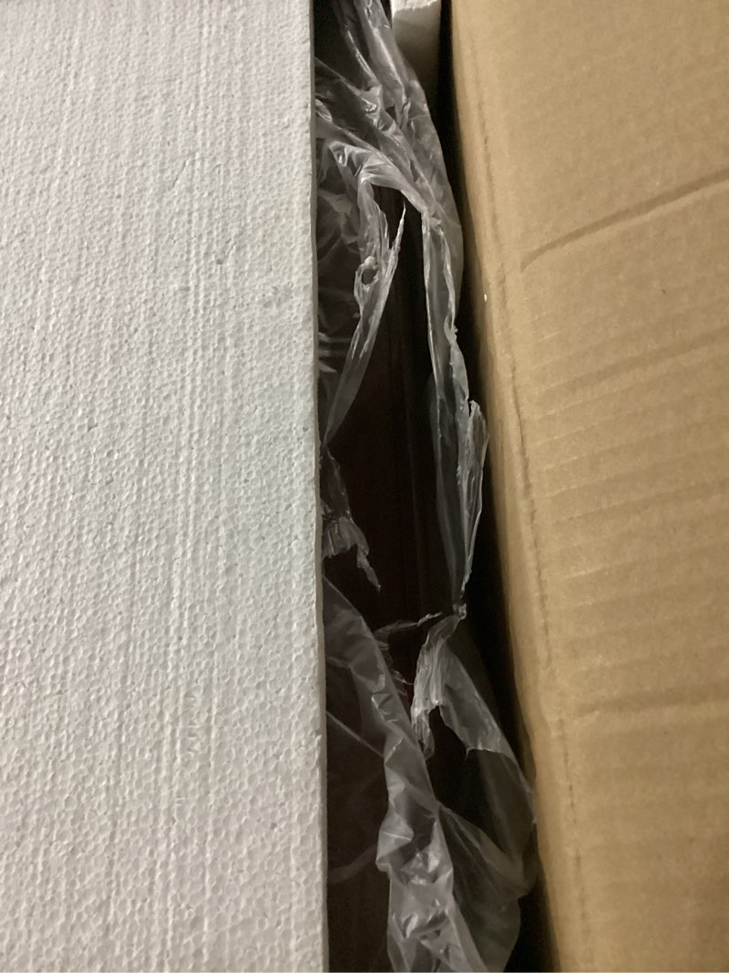 Condition photo showing As Is for Vaunn Medical Electric Overbed Table Bedside Height Adjustable Table with Wheels (Electric-Powered, Hospital and Home Use)