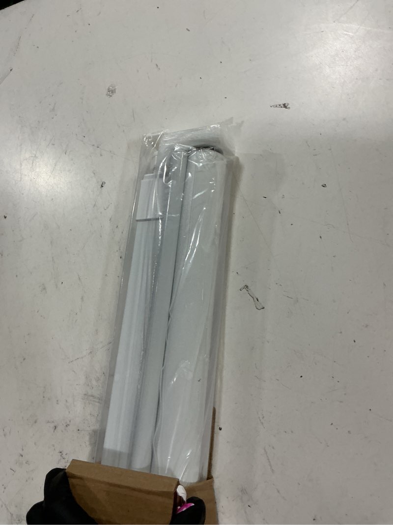 Condition photo showing New/Like New for lazblinds no drill blinds for indoor windows, blackout roller shades, cordless window blackout blinds, thermal insulated fabric uv protection for home and office, 20" w x 48" h, white blackout-white 20" w x 48" h