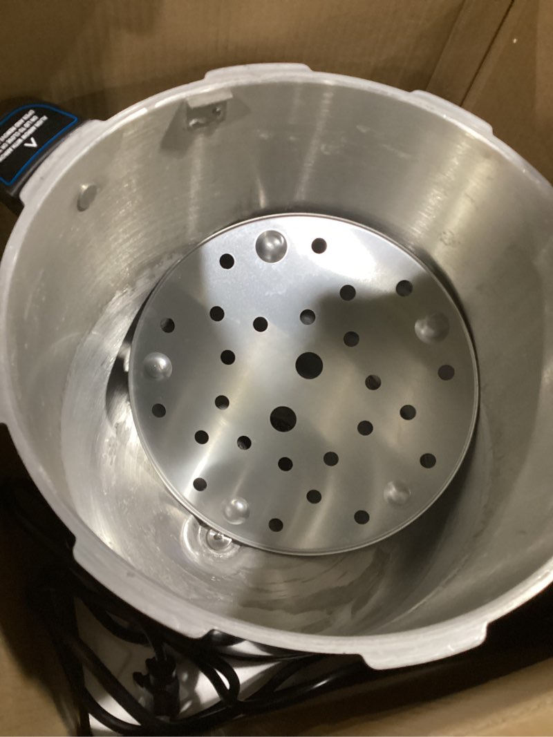 Condition photo showing As Is for presto 02153 precise 23-quart digital pressure canner 23 quart
