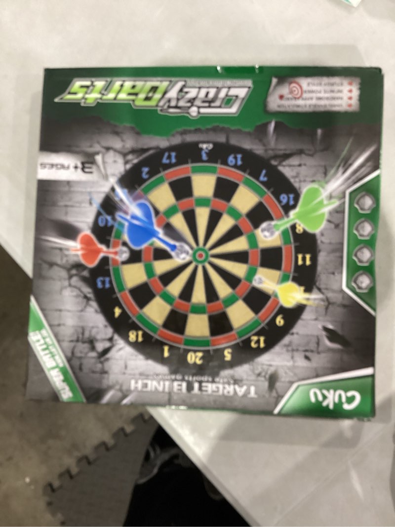 Condition photo showing New/Like New for Magnetic Dart Board - 12pcs Magnetic Darts - Excellent Indoor Game and Party Games - Gifts for 5 6 7 8 9 10 11 12 Year Old Boy Kids Yellow