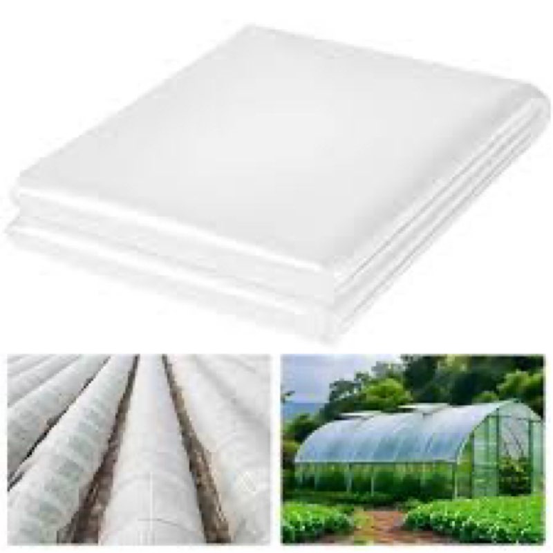 Fuuner Greenhouse Plastic Sheeting 6 Mil, 20 x 40 FT Heavy Duty Clear Polyethylene Film for Greenhou