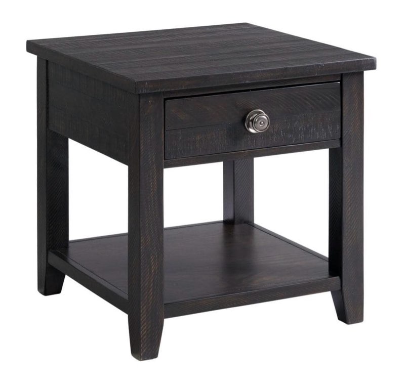 Kahlil End Table with Drawer Espresso - Picket House Furnishings