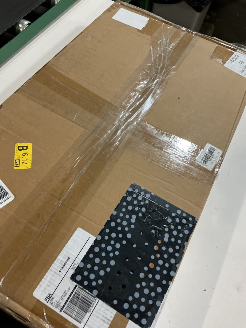 Condition photo showing Good Condition for height adjustable standing desk converter,keyboard riser for stand up desk riser,computer keyboard stand for desktop,computer workstations home office portable table black size 23.6 inch